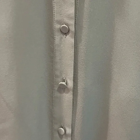 Club Monaco Beige Long Sleeve silk Dress size 10 worn once - Picture 3 of 6